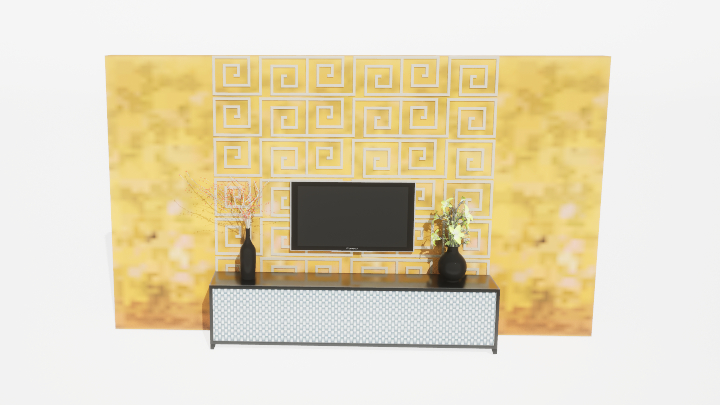 渲染模型_电视墙202