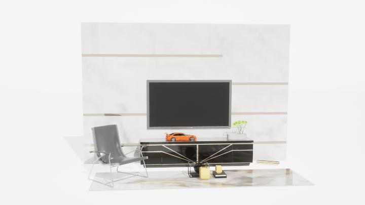 渲染模型_电视墙215