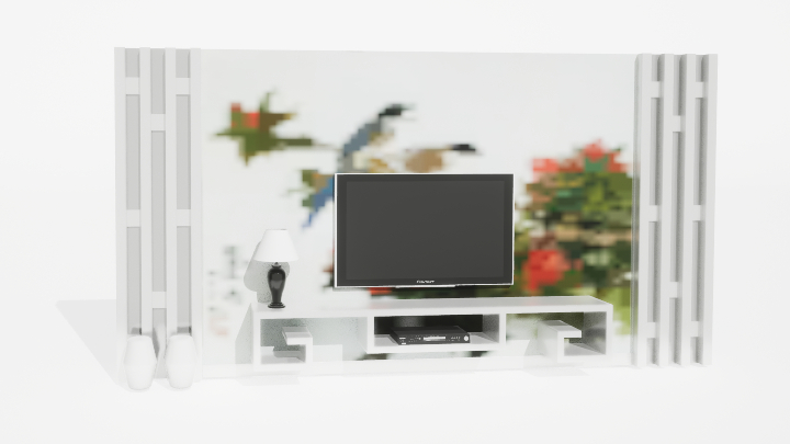 渲染模型_电视墙218