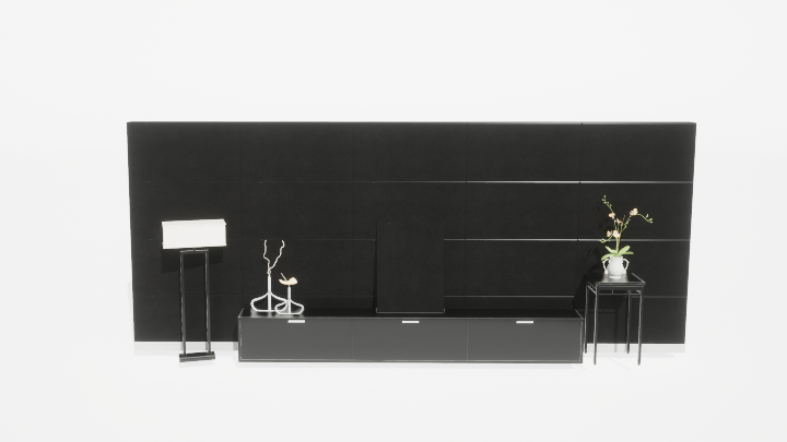 渲染模型_电视墙220