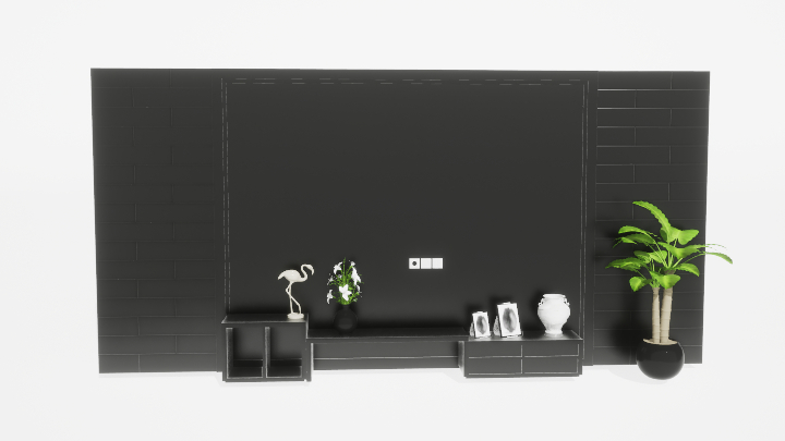 渲染模型_电视墙227