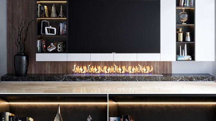 渲染模型_电视墙260