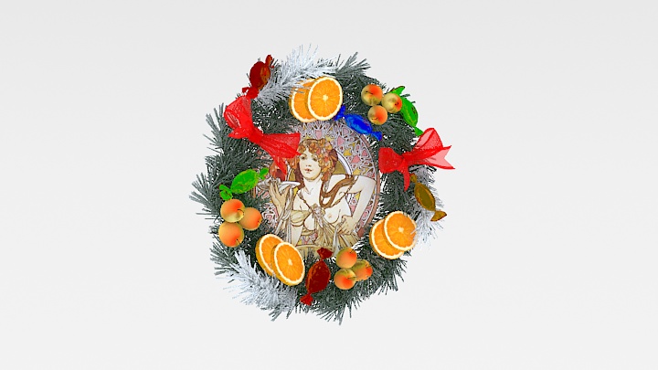 渲染模型_画框挂画037