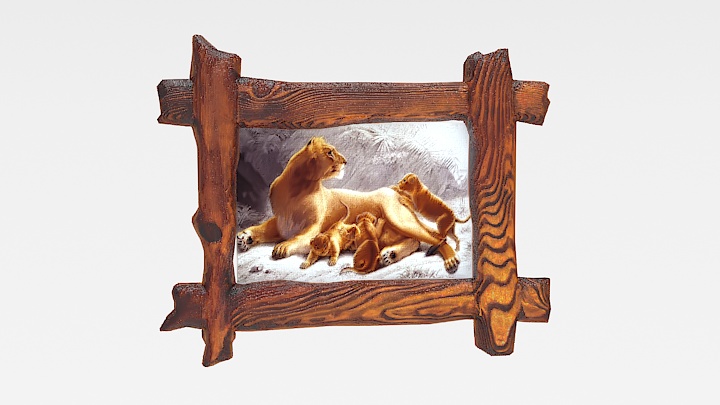 渲染模型_画框挂画038