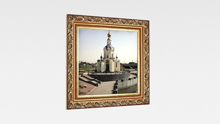 渲染模型_画框挂画049