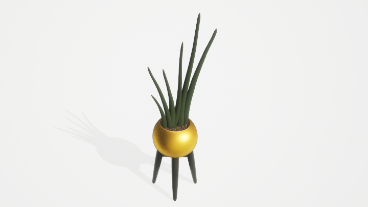 渲染模型_盆栽绿植217