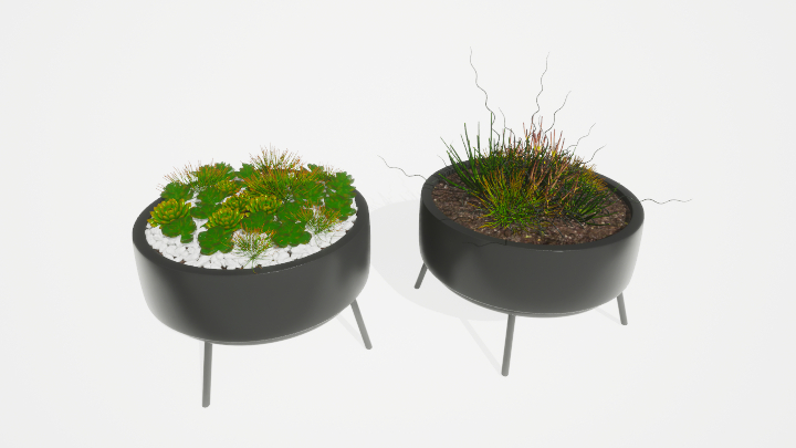 渲染模型_盆栽绿植240