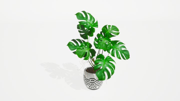 渲染模型_盆栽绿植255