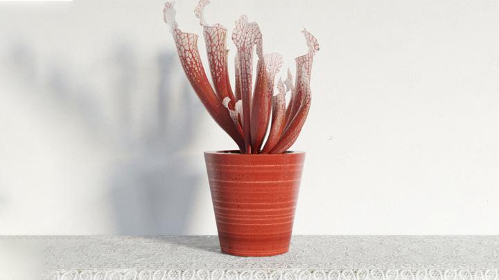 渲染模型_盆栽装饰037