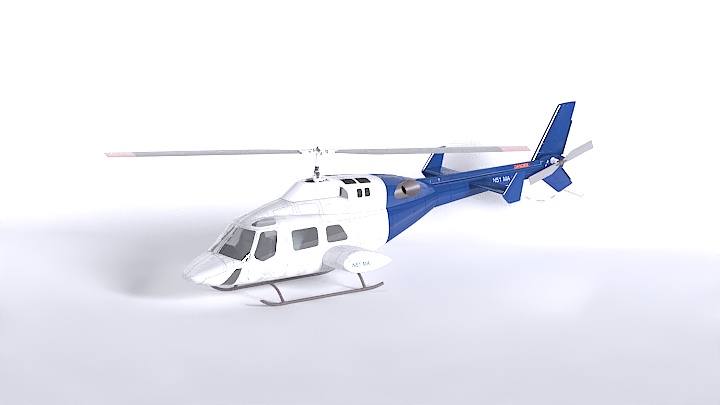 渲染模型_直升机009