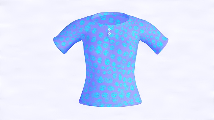 渲染模型_短袖030