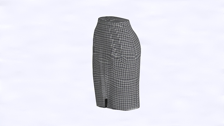 渲染模型_短裙006