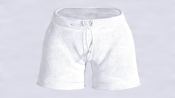 渲染模型_短裤019