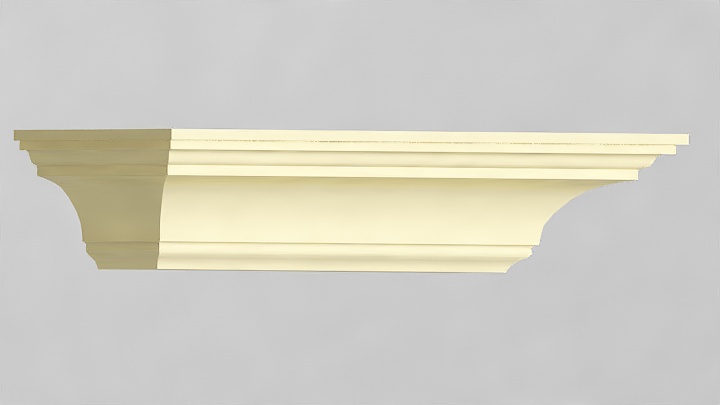 渲染模型_石膏装饰边角线003