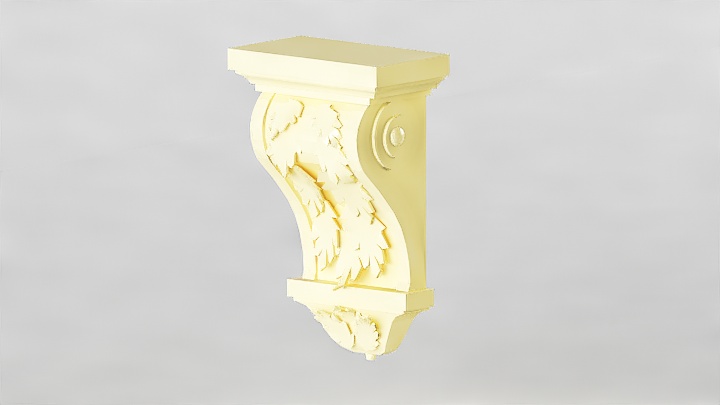 渲染模型_石膏装饰边角线026