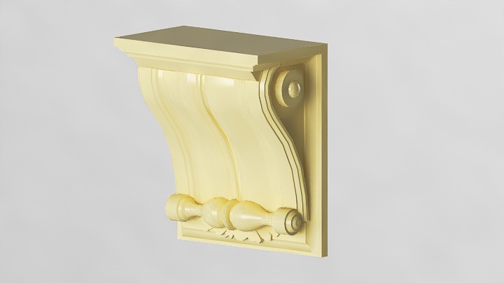 渲染模型_石膏装饰边角线028