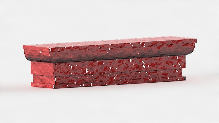 渲染模型_石膏装饰边角线048