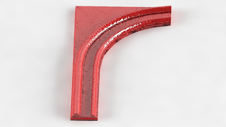 渲染模型_石膏装饰边角线050