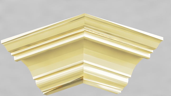 渲染模型_石膏边角线020