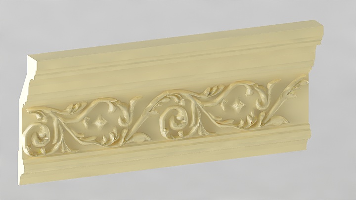 渲染模型_石膏边角线032