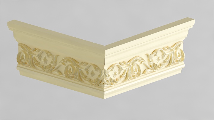 渲染模型_石膏边角线033