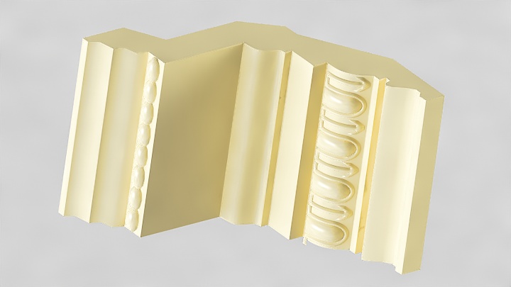 渲染模型_石膏边角线038