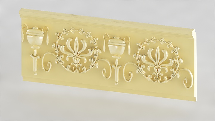 渲染模型_石膏边角线043