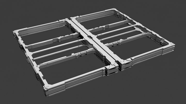 渲染模型_科幻机舱部件011