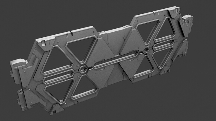 渲染模型_科幻机舱部件031