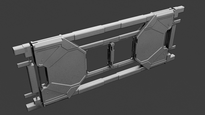 渲染模型_科幻机舱部件076