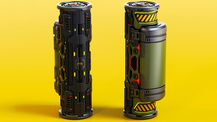 渲染模型_科幻电池009