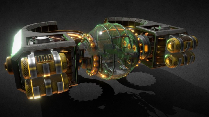 渲染模型_空间站002