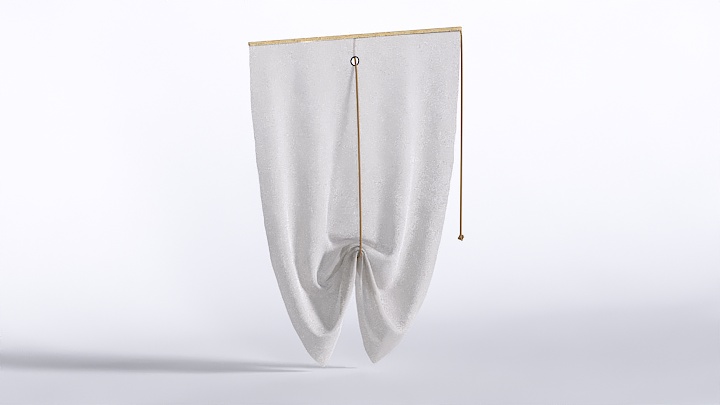 渲染模型_窗帘568