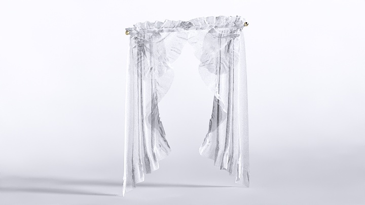 渲染模型_窗帘571