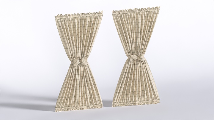 渲染模型_窗帘592