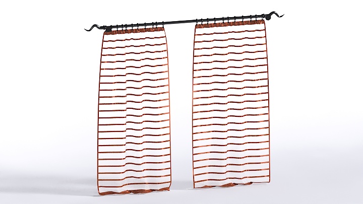 渲染模型_窗帘603