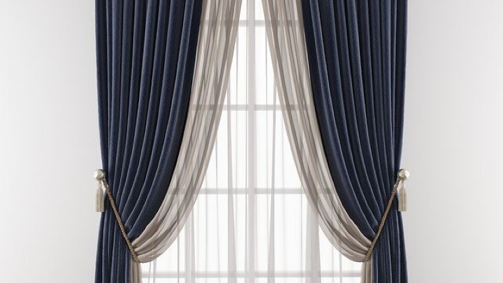 渲染模型_窗帘612