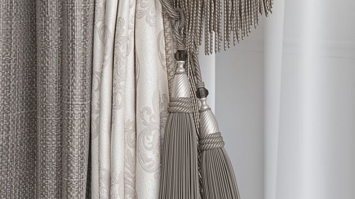 渲染模型_窗帘620