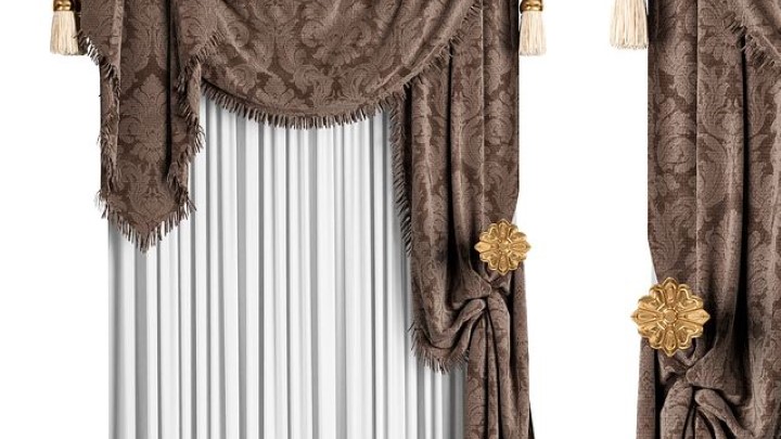 渲染模型_窗帘624