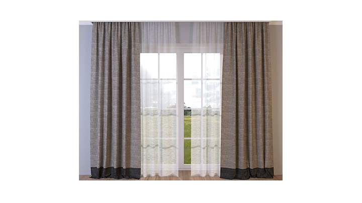 渲染模型_窗帘632