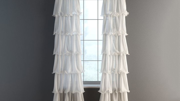 渲染模型_窗帘650