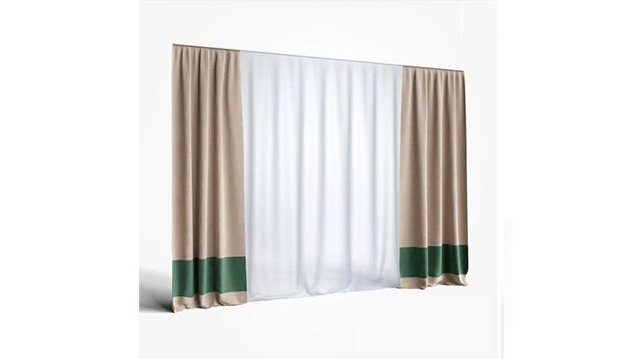 渲染模型_窗帘663