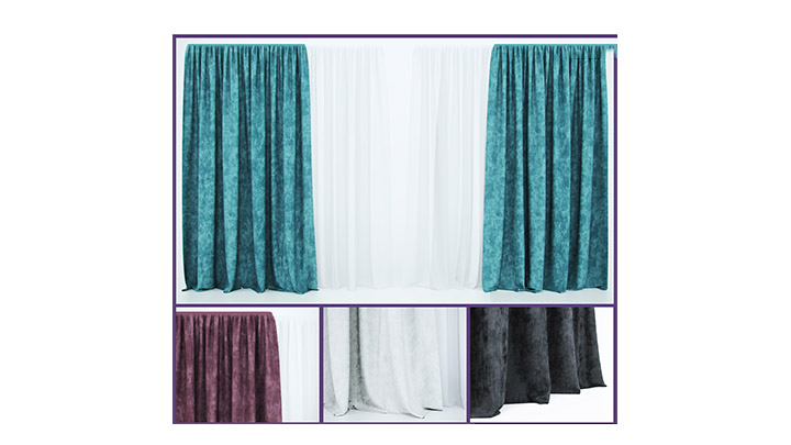 渲染模型_窗帘674