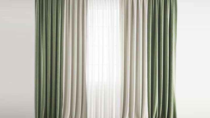 渲染模型_窗帘695