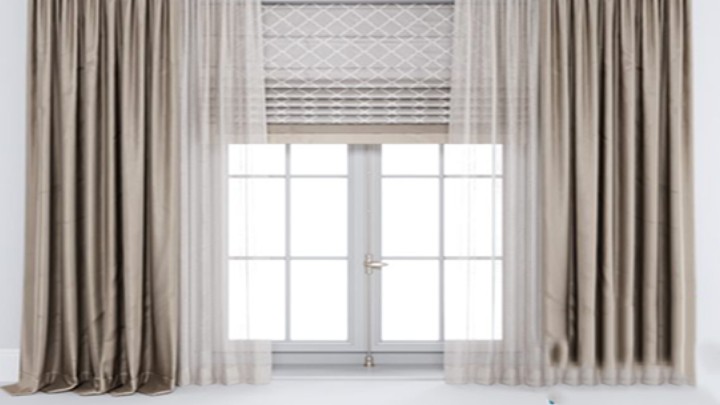 渲染模型_窗帘731