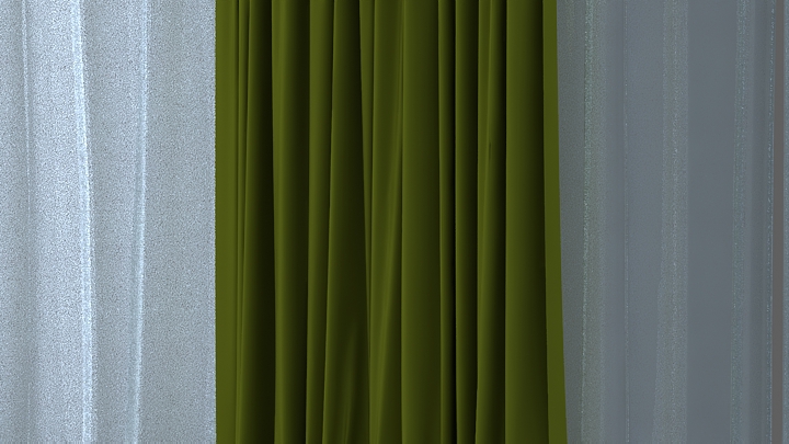 渲染模型_窗帘740