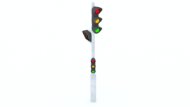 渲染模型_红绿灯004