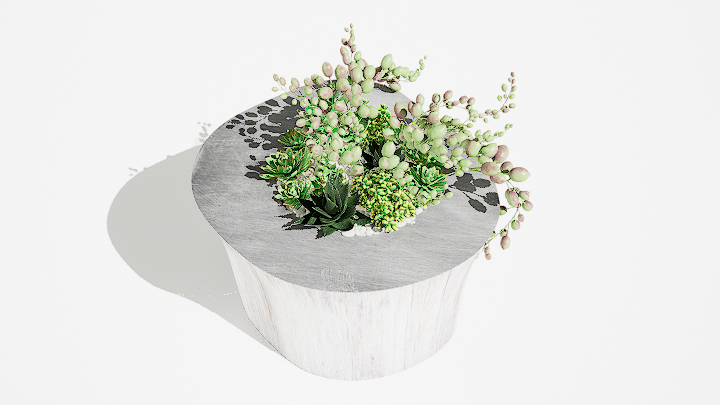 渲染模型_绿植盆栽234