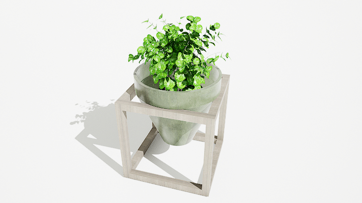 渲染模型_绿植盆栽244