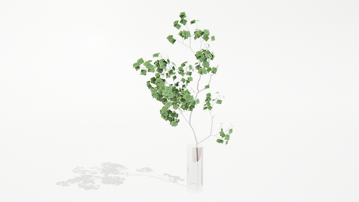 渲染模型_绿植盆栽312